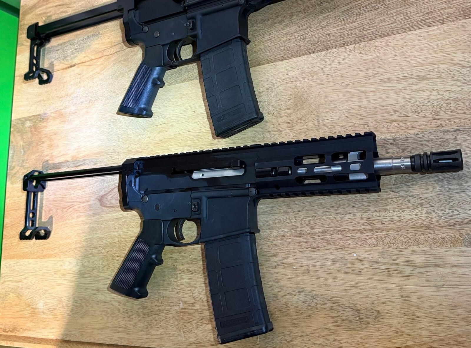BlecherLLC fully retractable brace in extended position