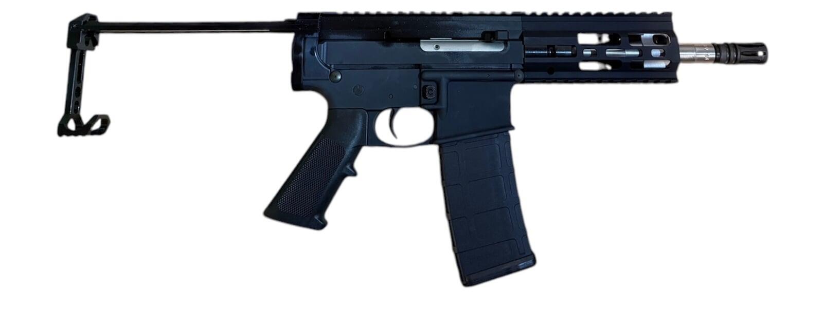 1.36 Upper Receiver Kit Brace Extended Right Side View