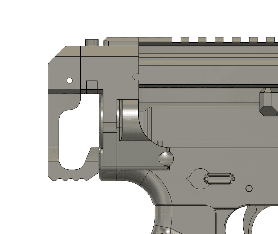Blecher LLC Upper Kit Mongoose with Low-Profile Brace Side View