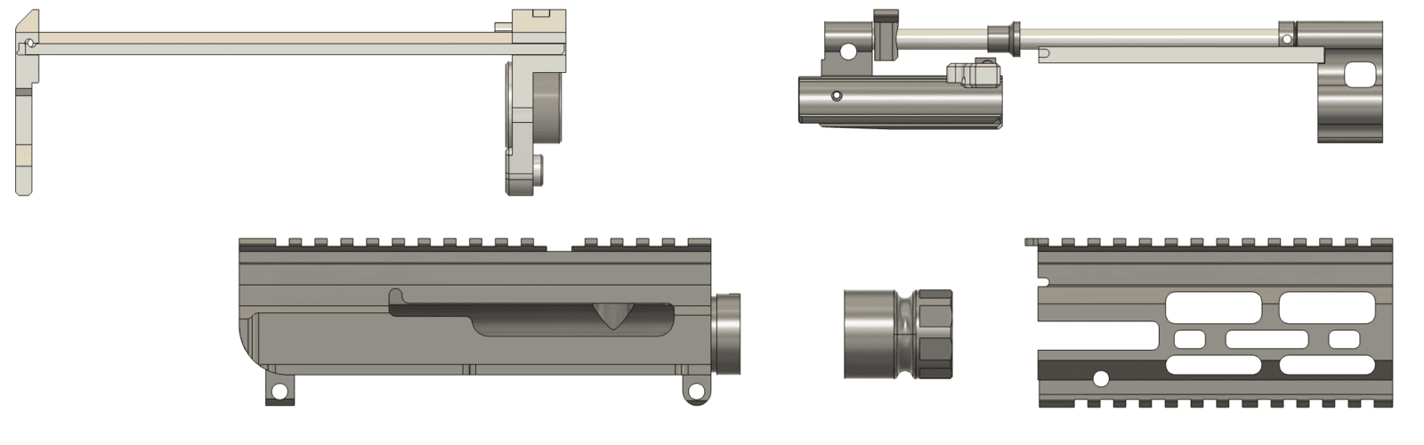 BlecherLLC 1.36 Upper Builder's Kit, Interchangeable Barrel, AR Build